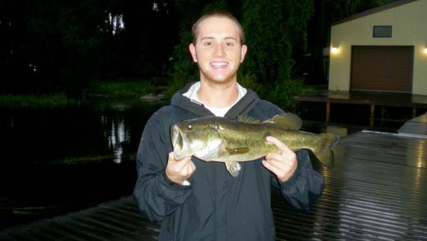 Bass Fishing Rain