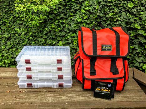Orange Fishing Backpack